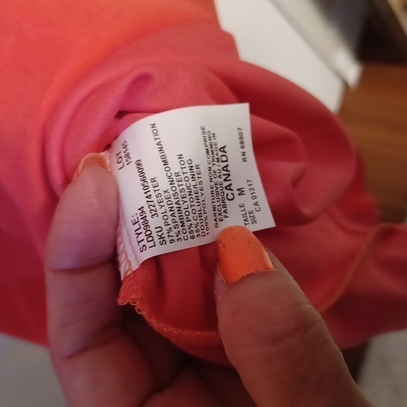 Le Chateau Orange Strapless Dress - Picture 13 of 15
